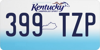 KY license plate 399TZP