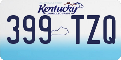 KY license plate 399TZQ