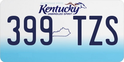 KY license plate 399TZS