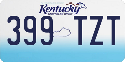 KY license plate 399TZT