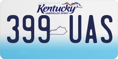 KY license plate 399UAS