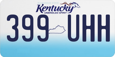 KY license plate 399UHH
