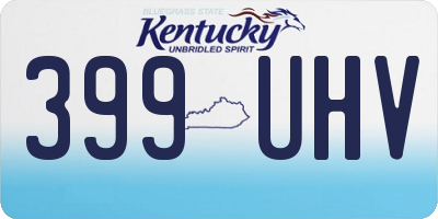 KY license plate 399UHV