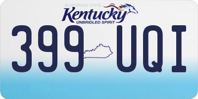 KY license plate 399UQI