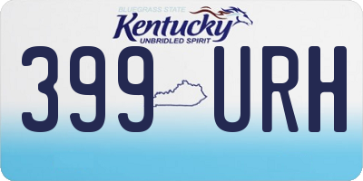 KY license plate 399URH