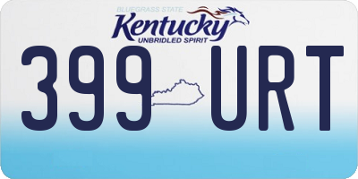 KY license plate 399URT
