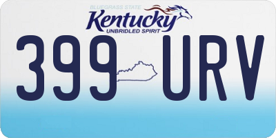 KY license plate 399URV