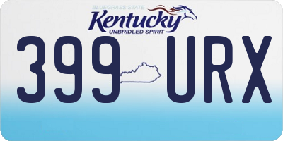 KY license plate 399URX