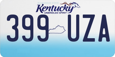 KY license plate 399UZA