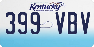 KY license plate 399VBV