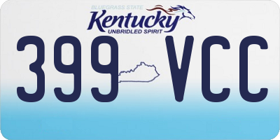 KY license plate 399VCC