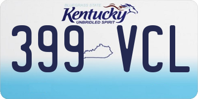 KY license plate 399VCL