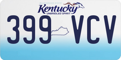 KY license plate 399VCV