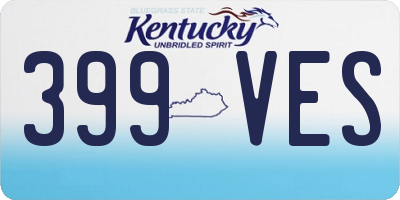 KY license plate 399VES