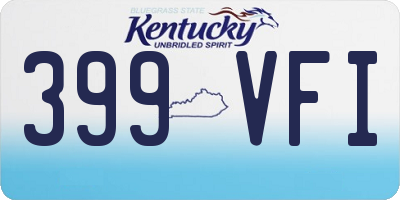 KY license plate 399VFI