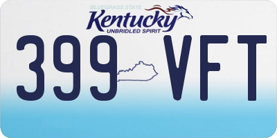 KY license plate 399VFT