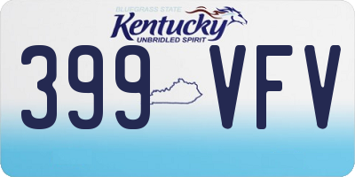 KY license plate 399VFV