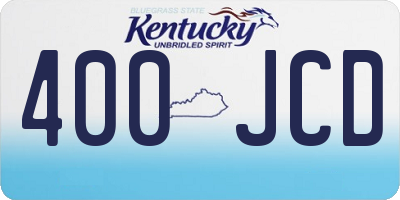KY license plate 400JCD