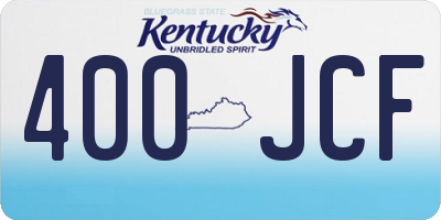 KY license plate 400JCF