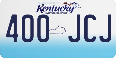 KY license plate 400JCJ