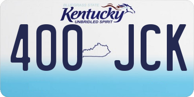 KY license plate 400JCK