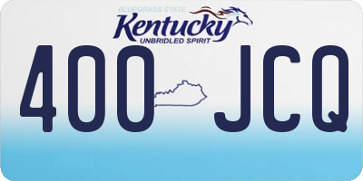 KY license plate 400JCQ