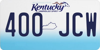 KY license plate 400JCW
