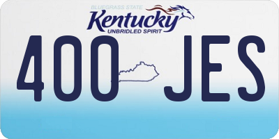 KY license plate 400JES