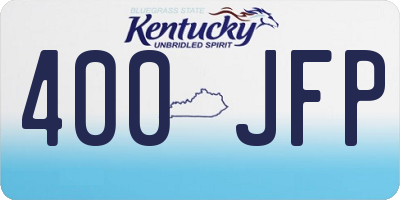 KY license plate 400JFP