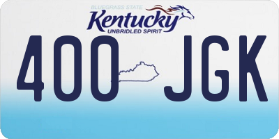 KY license plate 400JGK