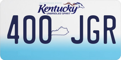KY license plate 400JGR