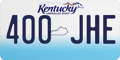 KY license plate 400JHE
