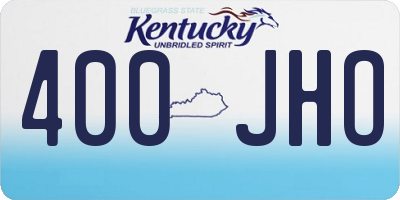 KY license plate 400JHO