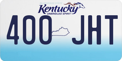 KY license plate 400JHT