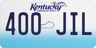 KY license plate 400JIL