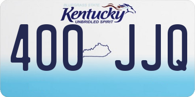 KY license plate 400JJQ