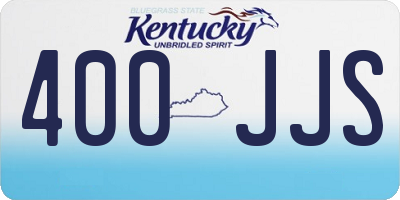 KY license plate 400JJS
