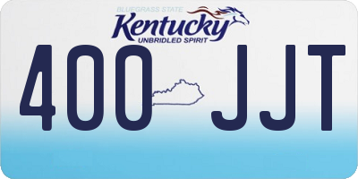 KY license plate 400JJT