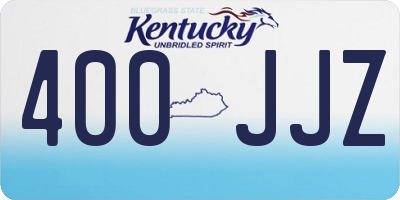 KY license plate 400JJZ
