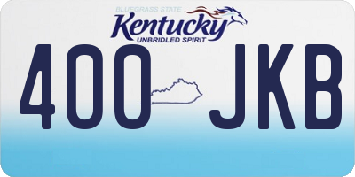 KY license plate 400JKB