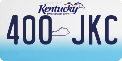 KY license plate 400JKC