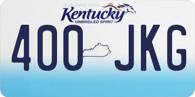 KY license plate 400JKG