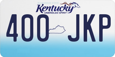 KY license plate 400JKP