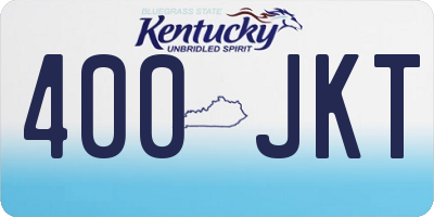 KY license plate 400JKT