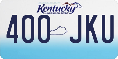 KY license plate 400JKU