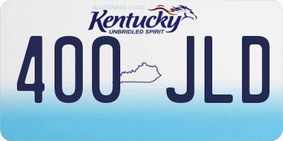 KY license plate 400JLD