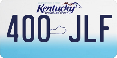 KY license plate 400JLF