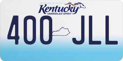 KY license plate 400JLL