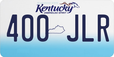 KY license plate 400JLR