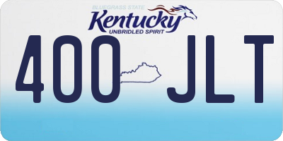 KY license plate 400JLT